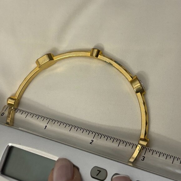 Graziano Gold Tone Stackable Bangles - Picture 4 of 13